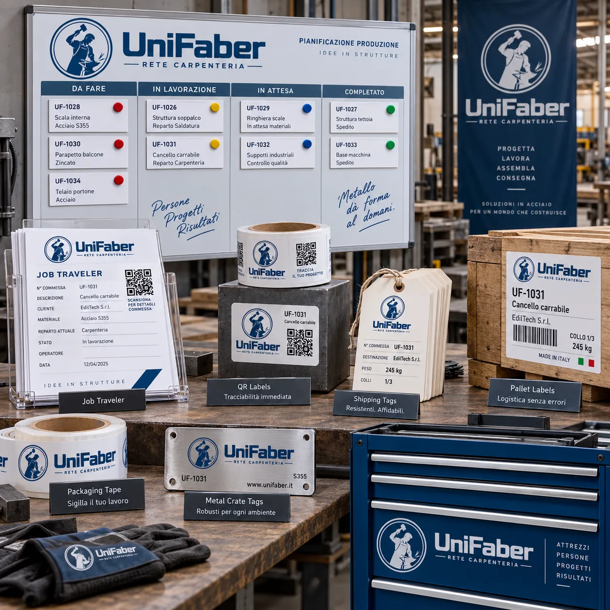 Sistema di tracciabilità UniFaber in officina